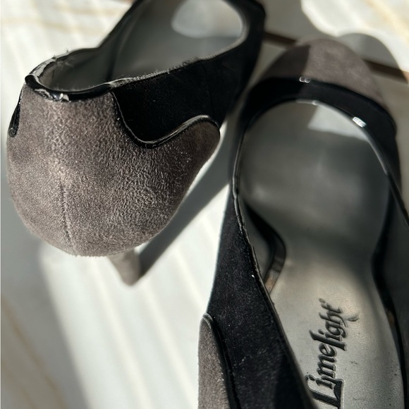 Black & Toffee Fawx Suede & Leather-trim Heels by Limelight Size 10 - Picture 5 of 5